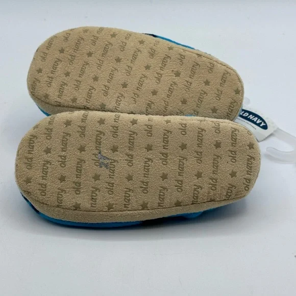 Boy’s Old Navy Star Toddler Medium 9 - 10 Slip On Slippers Velcro Easy on Off - Picture 3 of 6